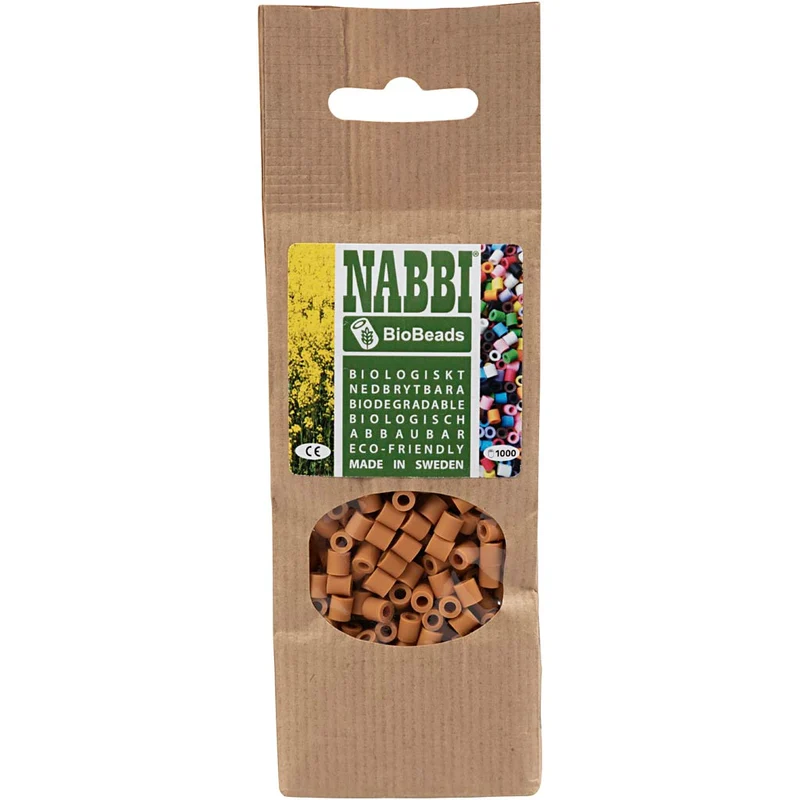 NABBI BioBeads, stl. 5x5 mm, Hålstl. 2,5 mm, medium, mörkgrön, 1000 st./ 1 förp. [HOB-9067642]