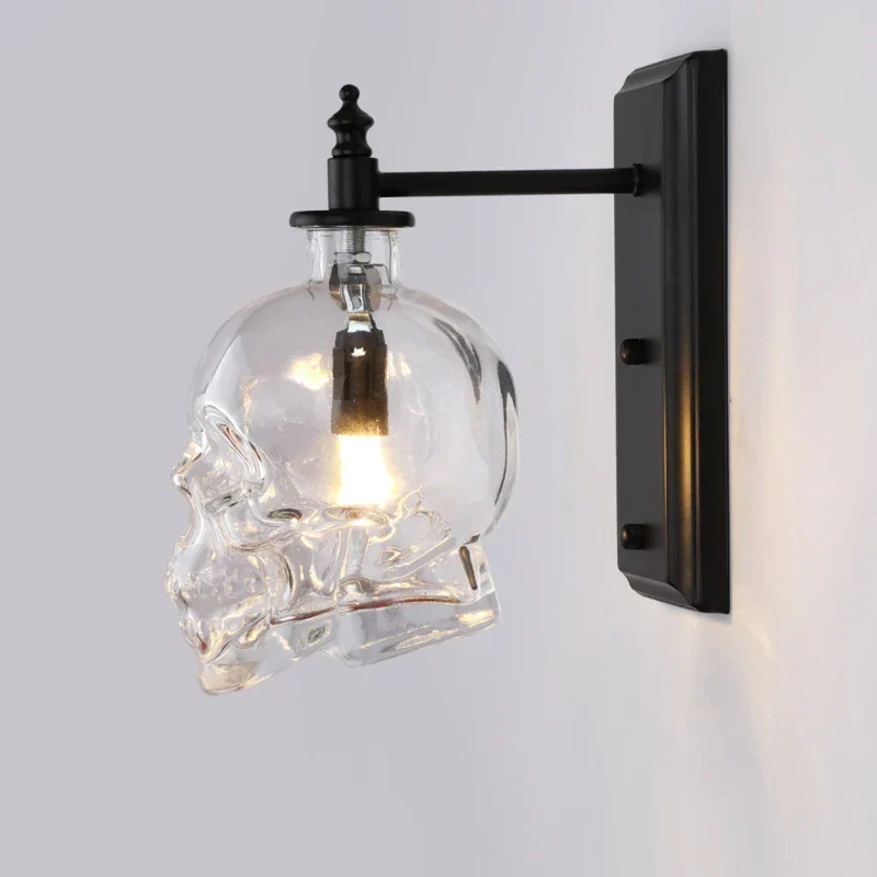 Gothic Skull Bottle Retro Wall Lamp