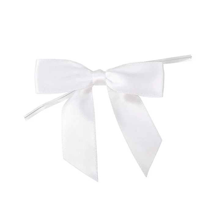 Bågar förbundna 8,9 cm vita (25 st) [BOWWH]