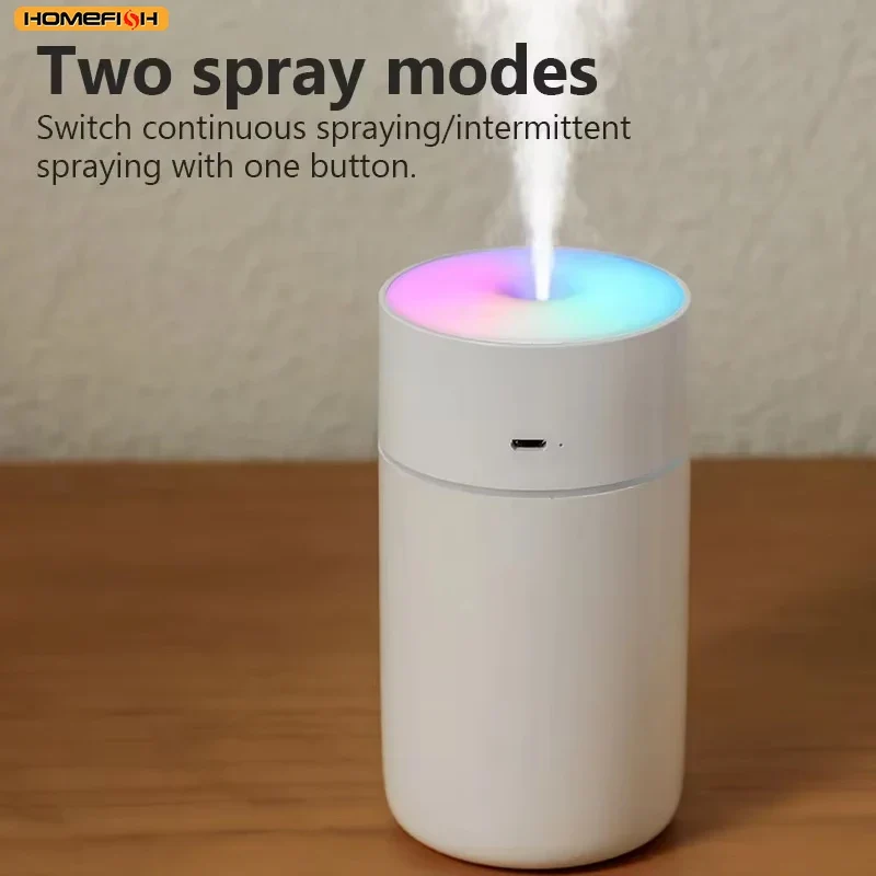 HOMEFISH Mini USB Aroma Diffuser – Portable Rechargeable Wireless Humidifier, Essential Oil Atomizer for Home & Car
