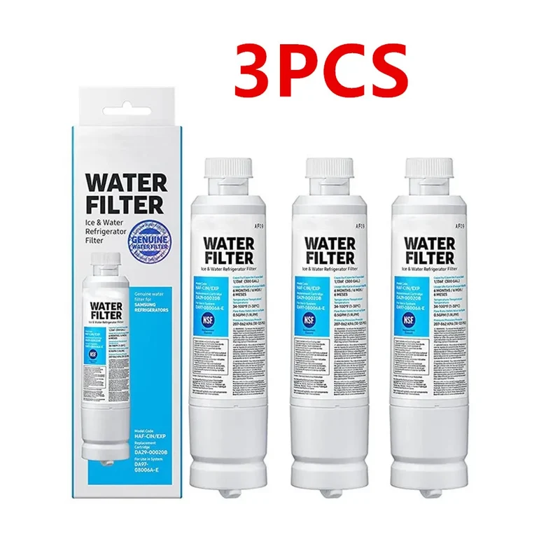 Samsung DA29-00020B Refrigerator Water Filter Replacement – HAF-CIN/EXP Compatible, PPF Cotton, 3/4/5 Pack
