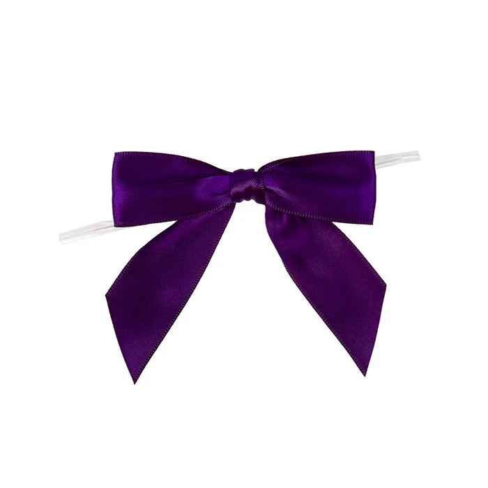 Bågar förbundna 8,9 cm Plommon (25 st) [BOWPL]