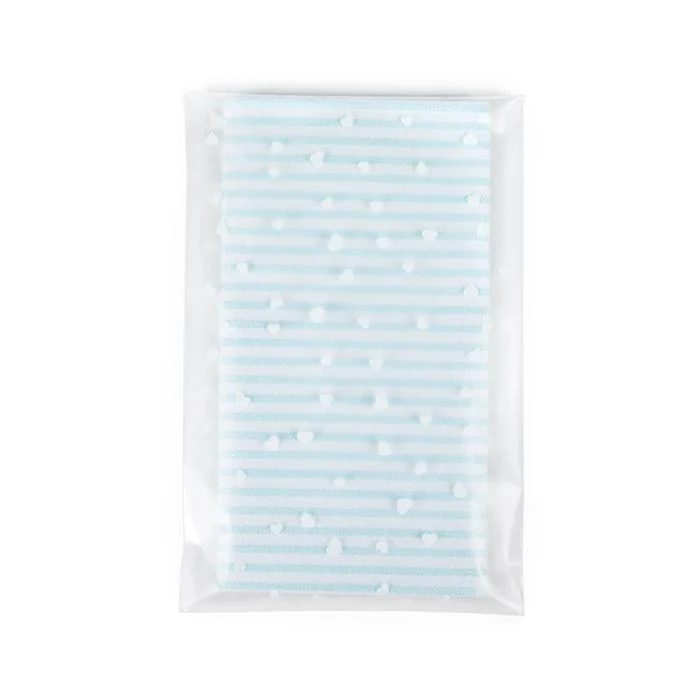 Frostat plastpåse 10,2x15,2 cm Hjärtan Peal and Seal (100 st) [B46FH]