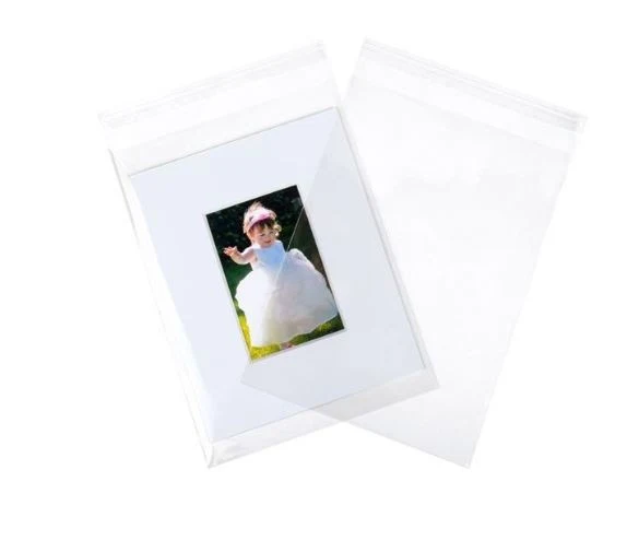 Plastpåsar 11,5x22cm Transparent Skölj och försegla (100 st) [B4X9S]