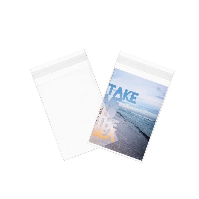 Plastpåsar 13x21cm genomskinliga skal- och förslutningsbara (100 st) [B5X8XL]