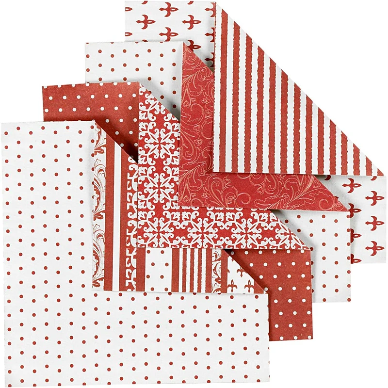 Origamipapper, stl. 10x10 cm, 80 g, 50 mix. ark/ 1 förp. [HOB-25520]