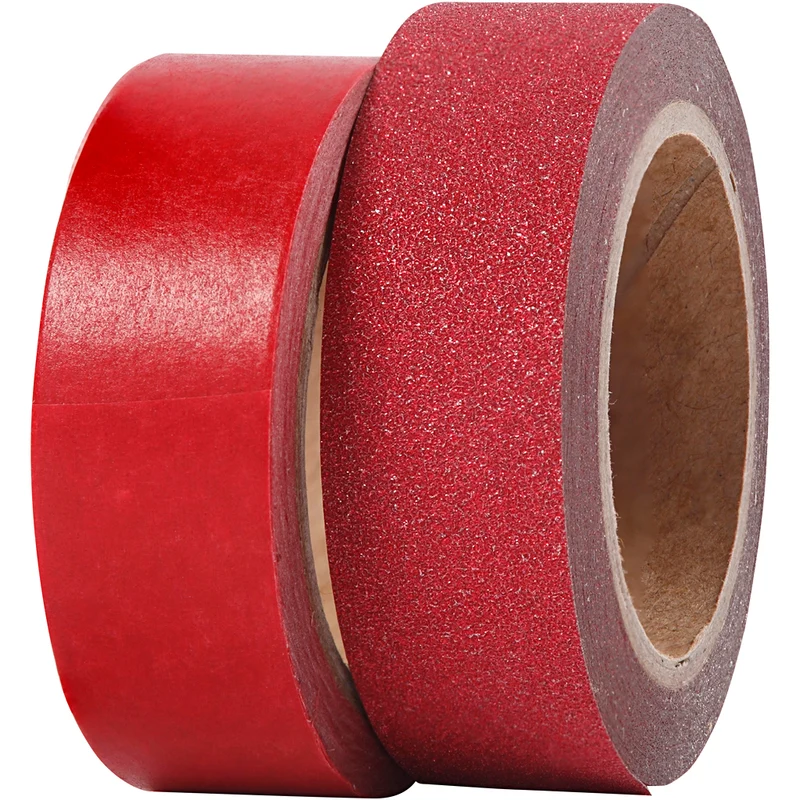 Washitejp, B: 15 mm, röd, 2 rl./ 1 förp. [HOB-25232]