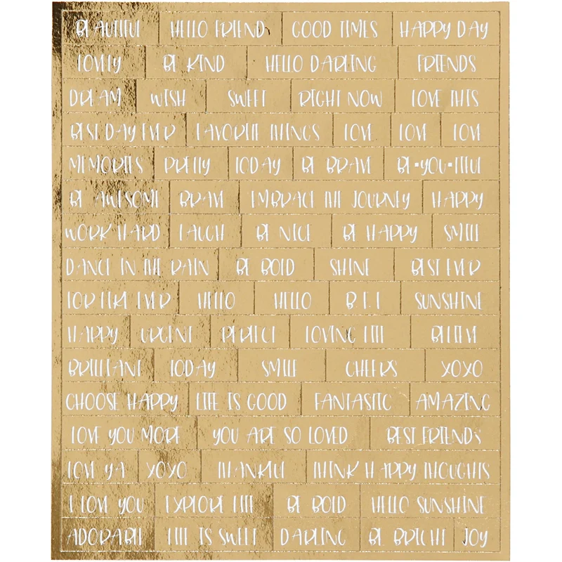 Stickers, ark 10x11,5 cm, guld, 4 st./ 1 förp. [HOB-24791]