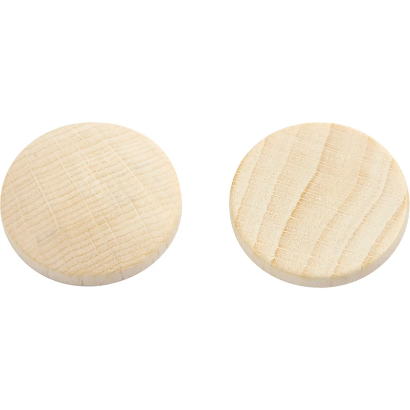 Träknappar, Dia. 25 mm, tjocklek 5 mm, 150 st./ 1 förp. [HOB-56652]