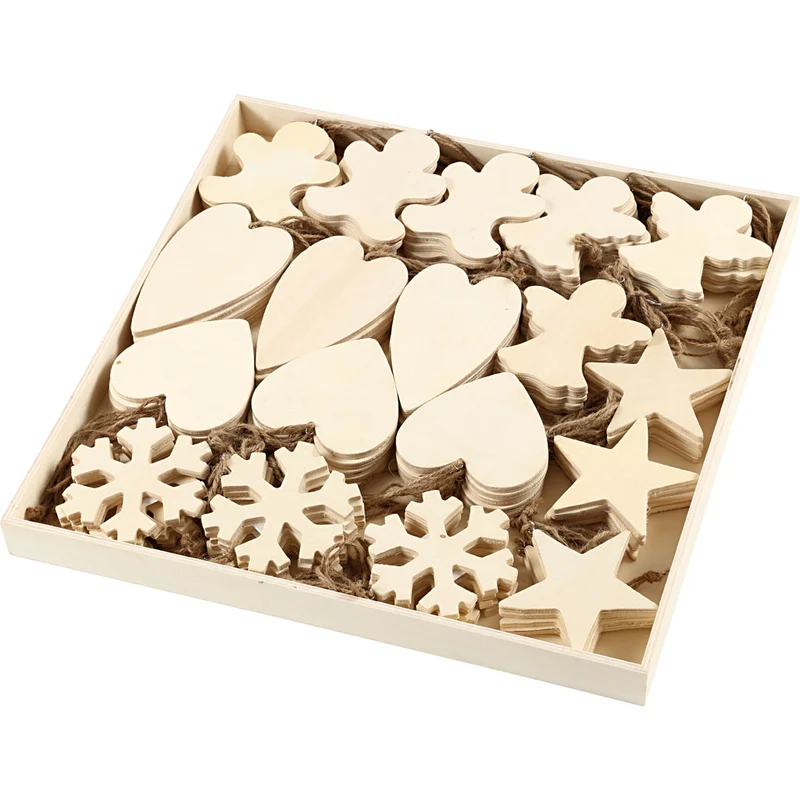 Julhängen, stl. 9-11 cm, tjocklek 4 mm, 90 st./ 1 förp. [HOB-56405]