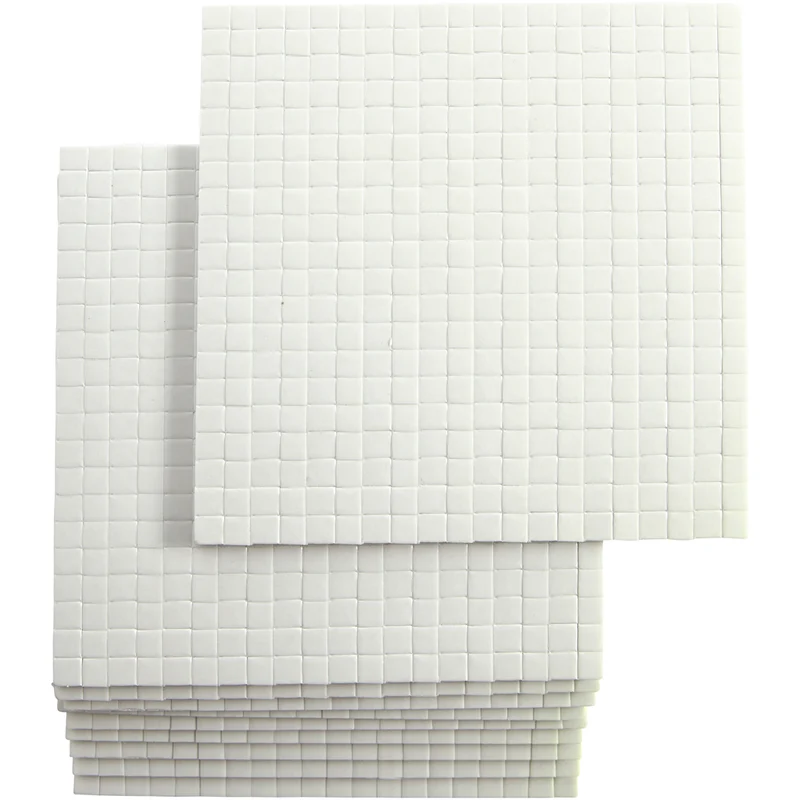 Fästkuddar 3D, stl. 5x5 mm, tjocklek 3 mm, 10x400 st./ 1 förp. [HOB-24655]