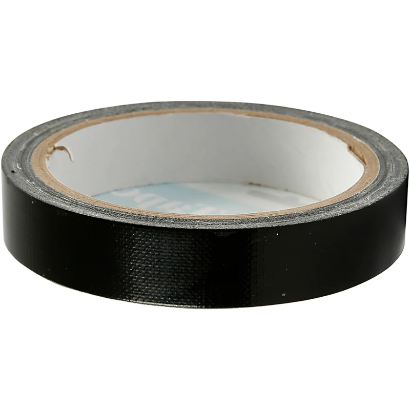 Textiltejp, B: 19 mm, svart, 25 m/ 1 rl. [HOB-24645]