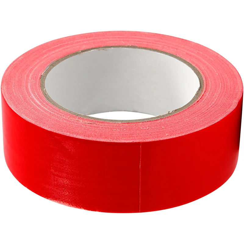 Textiltejp, B: 38 mm, röd, 25 m/ 1 rl. [HOB-24644]