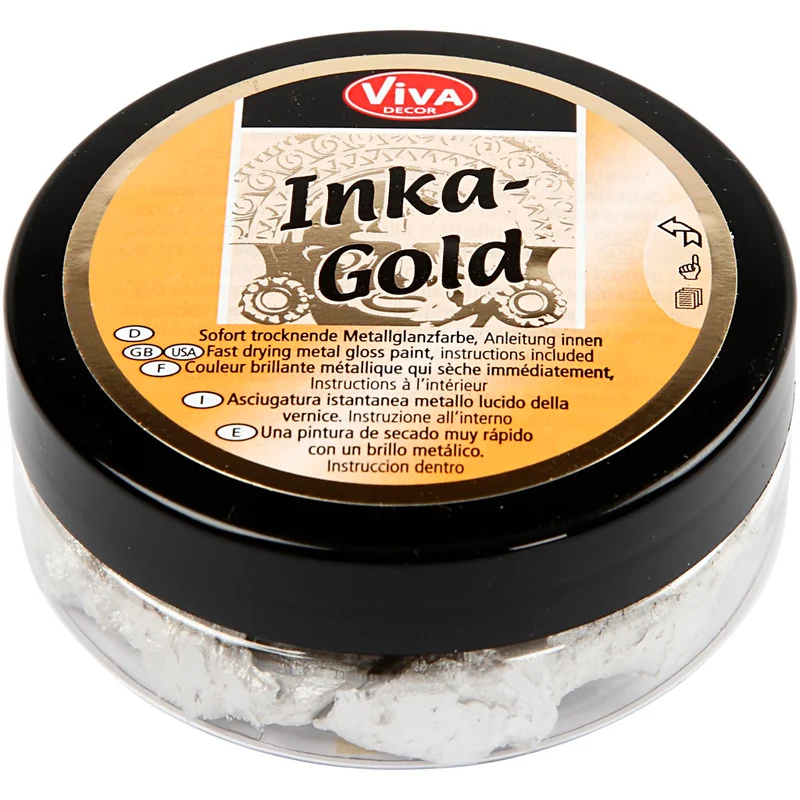Inka Gold, platin, 50ml/ 1 burk [HOB-24220]