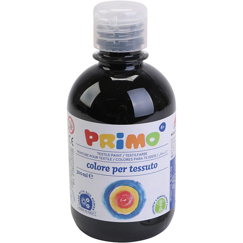 Textilfärg, svart, 300 ml/ 1 flaska [HOB-700384]
