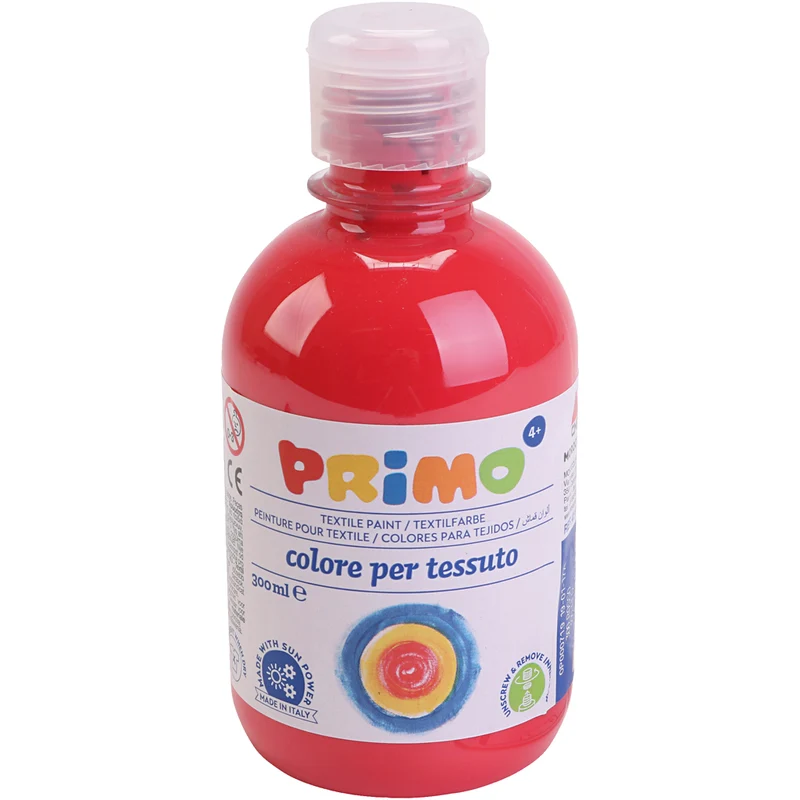 Textilfärg, röd, 300 ml/ 1 flaska [HOB-700334]