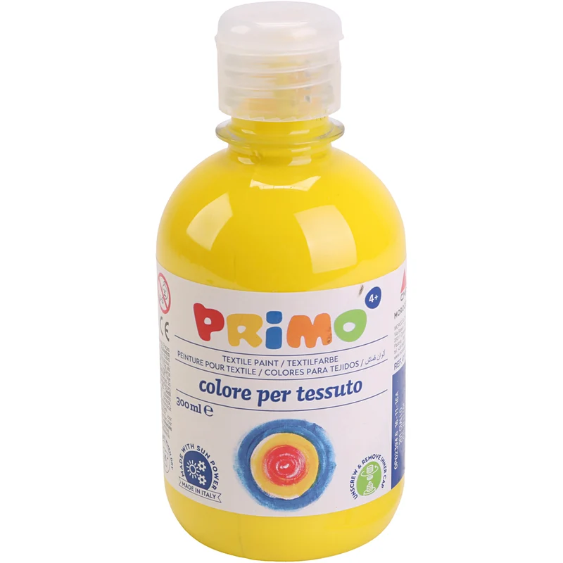 Textilfärg, gul, 300 ml/ 1 flaska [HOB-700314]