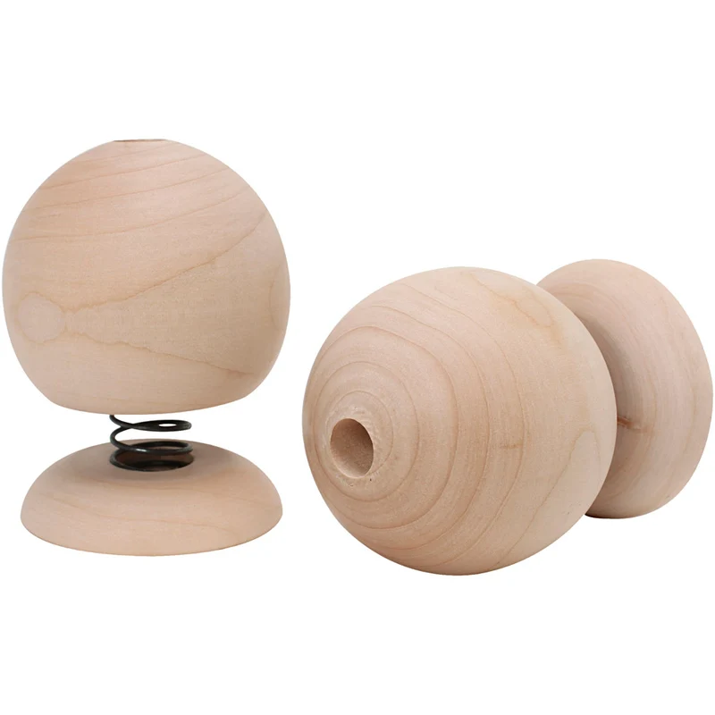 Hoppetihopp-figur i trä, H: 75 mm, Dia. 50 mm, 12 st./ 1 förp. [HOB-669055]