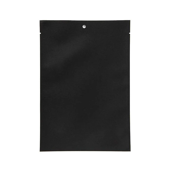 Kraftpåsar svarta ekofiendly 15,2x22,9 cm förslutningsbara (100 st) [KHS69BK]