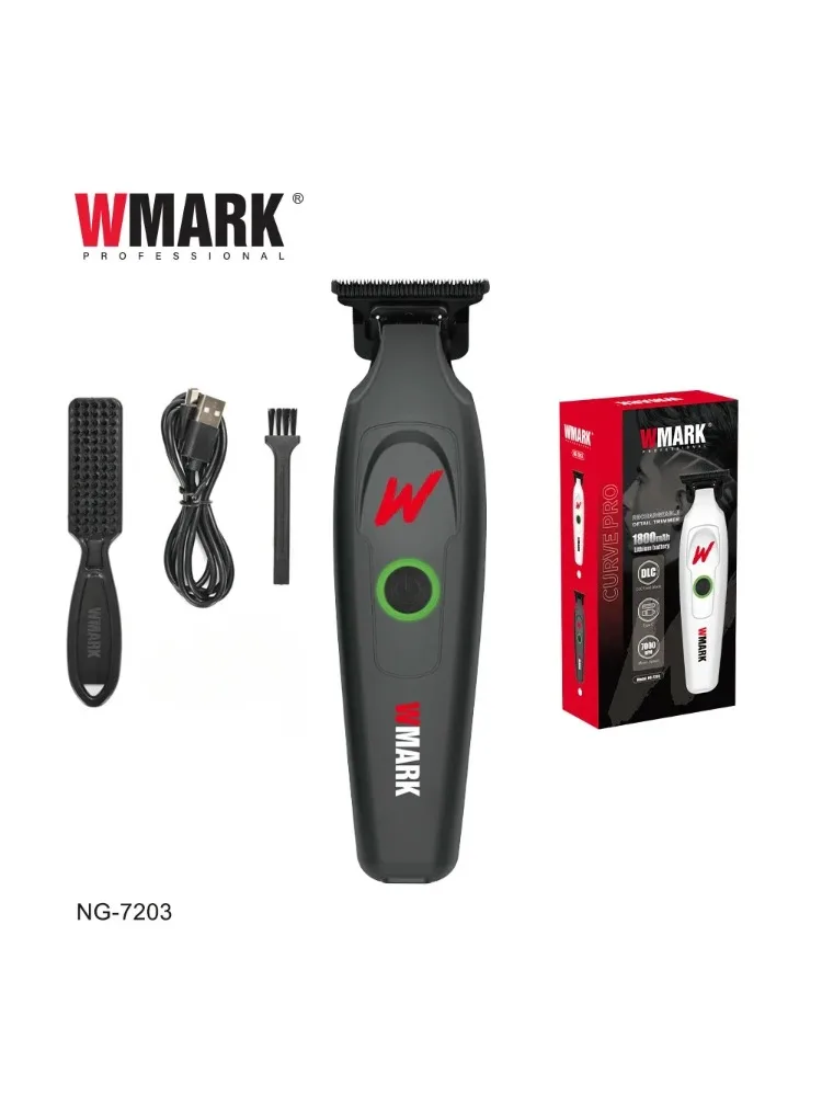 WMARK NG-7203 Professional Hair Clipper – DLC Blade, Rotary Motor, Wet/Dry, CE Certified, Salon Use