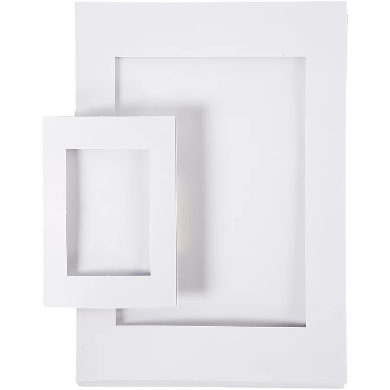Passepartoutramar, stl. A4+A6, 230 g, vit, 2x60 st./ 1 förp. [HOB-23630]