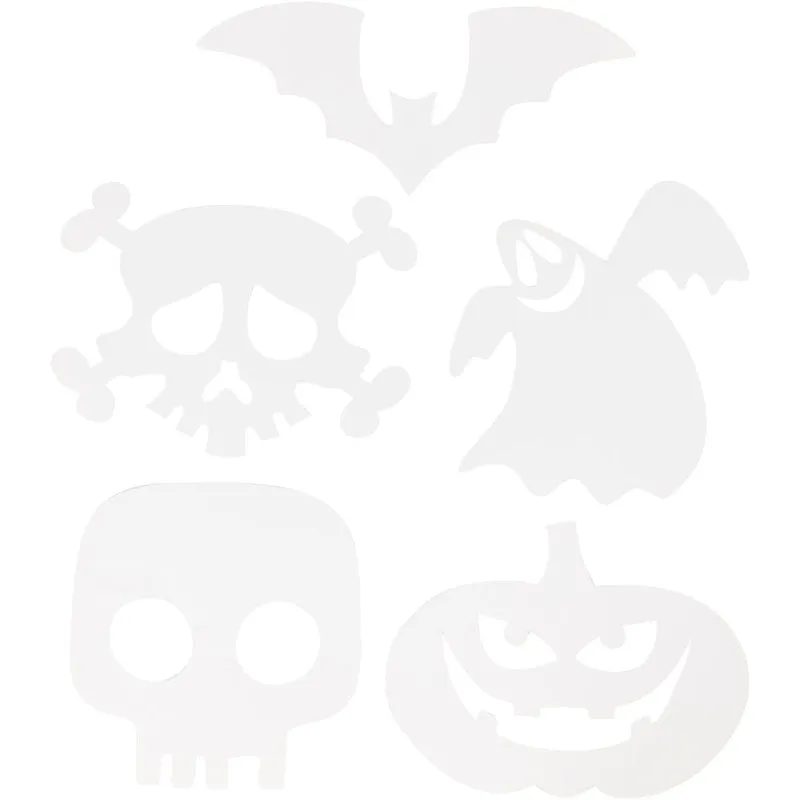 Halloween figur, stl. 25x17 cm, 230 g, vit, 16 st./ 1 förp. [HOB-234610]