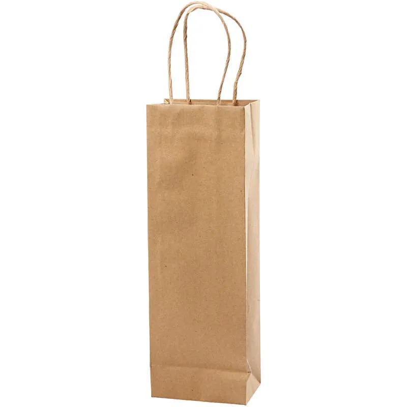Papperspåsar, H: 36 cm, B: 13x8 cm, 125 g, brun, 10 st./ 1 förp. [HOB-23370]