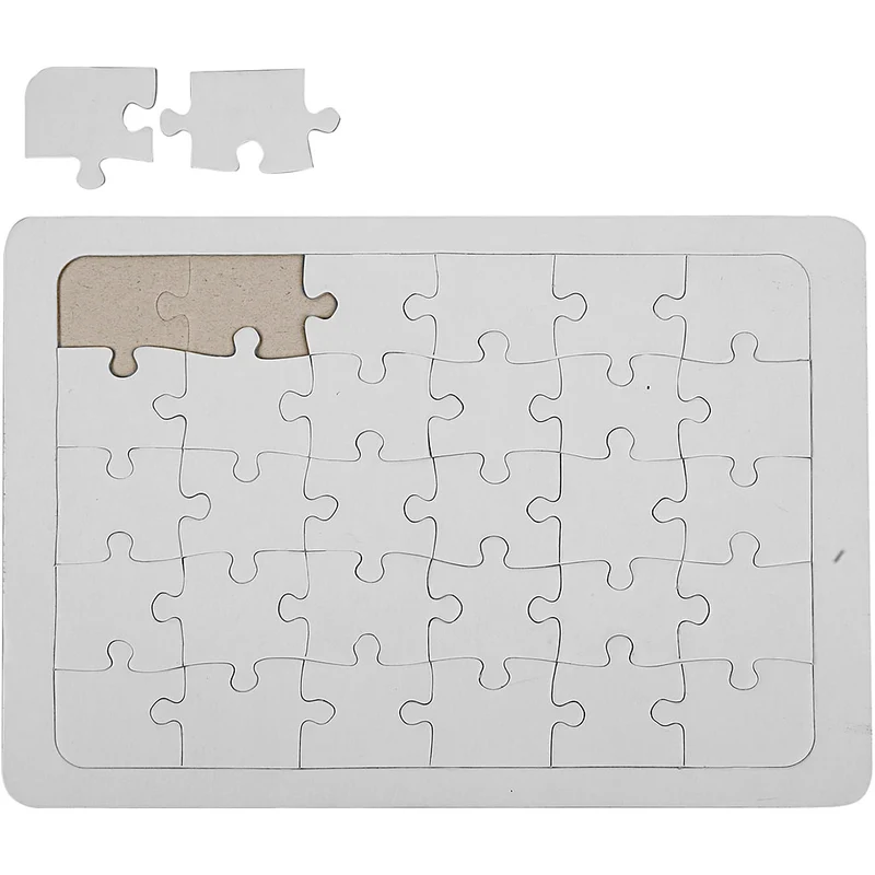 Pussel, stl. 21x30 cm, vit, 10 st./ 1 förp. [HOB-23346]