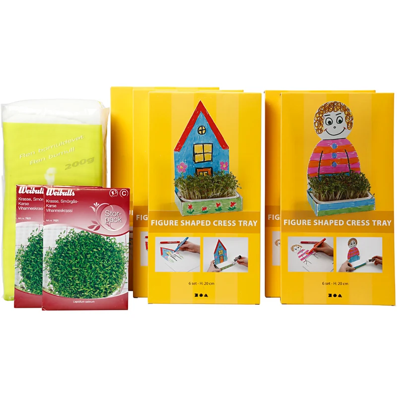 Krasselådor, H: 20 cm, vit, 30 set/ 1 förp. [HOB-23324]