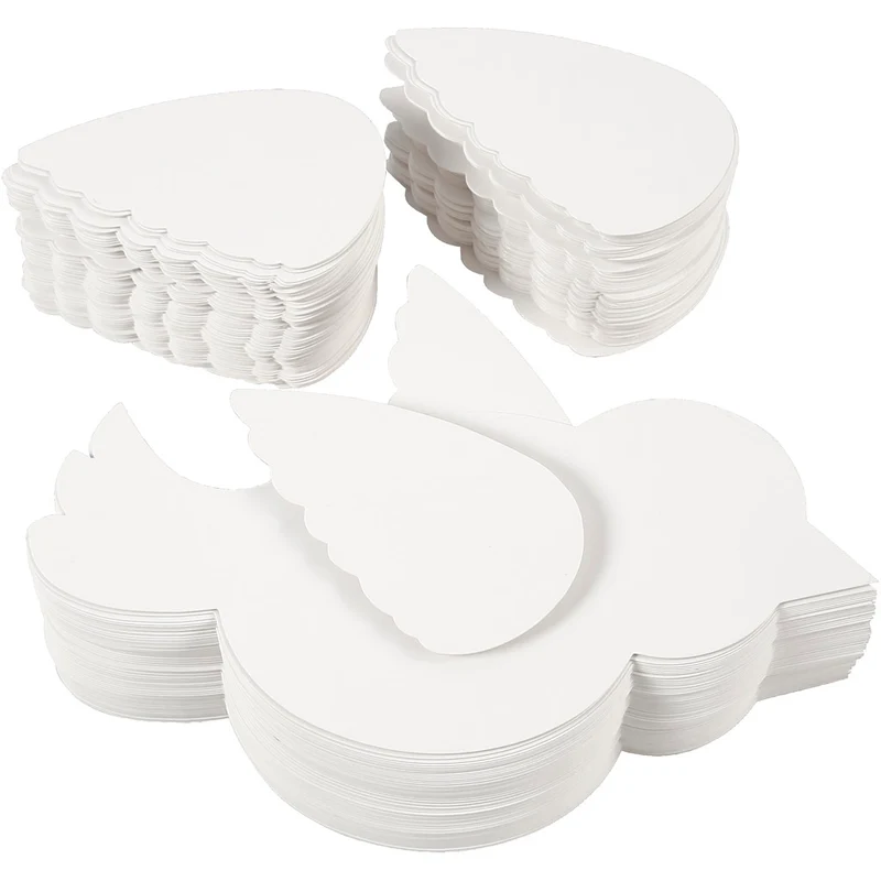 Fåglar, L: 25 cm, 400 g, vit, 100 set/ 1 förp. [HOB-23314]