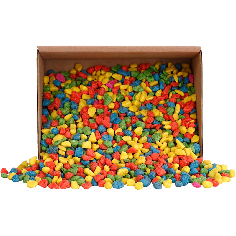 Mosaiksten, stl. 8-10 mm, tjocklek 5 mm, starka färger, 2 kg/ 1 förp. [HOB-55528]
