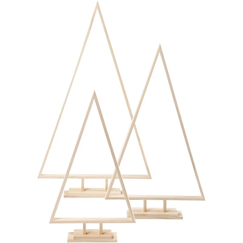 Julgranar, H: 40+50+60 cm, B: 22,5+29+35 cm, 3 st./ 1 förp. [HOB-55328]