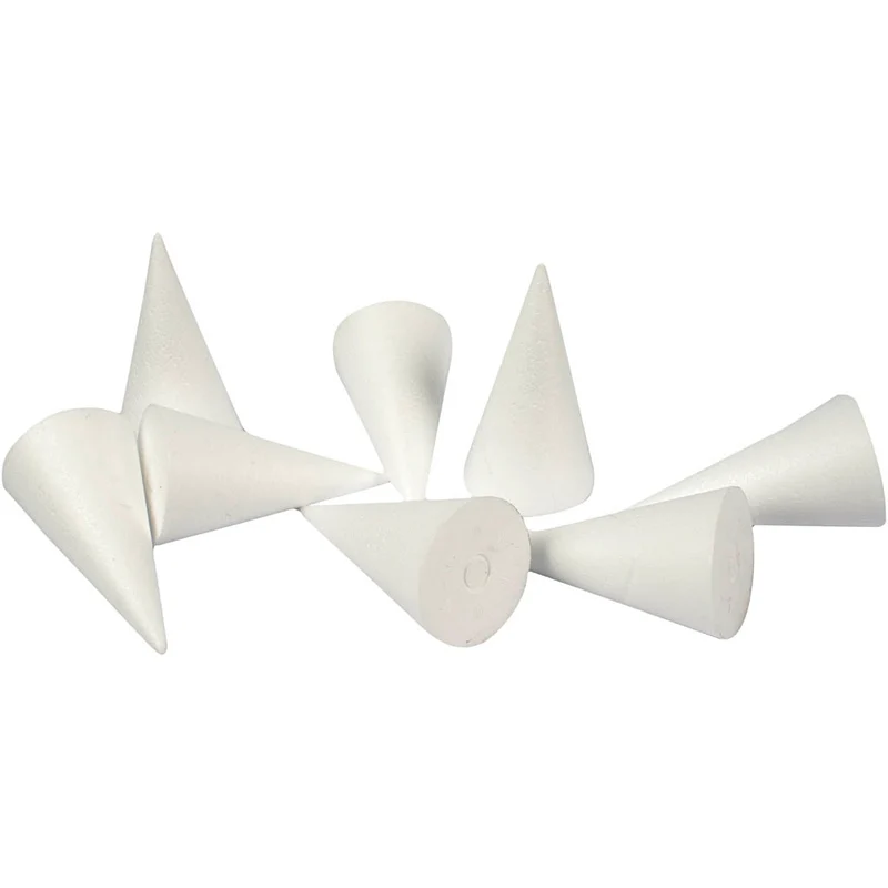 Käglor, H: 11 cm, Dia. 5,5 cm, vit, 50 st./ 1 förp. [HOB-543581]