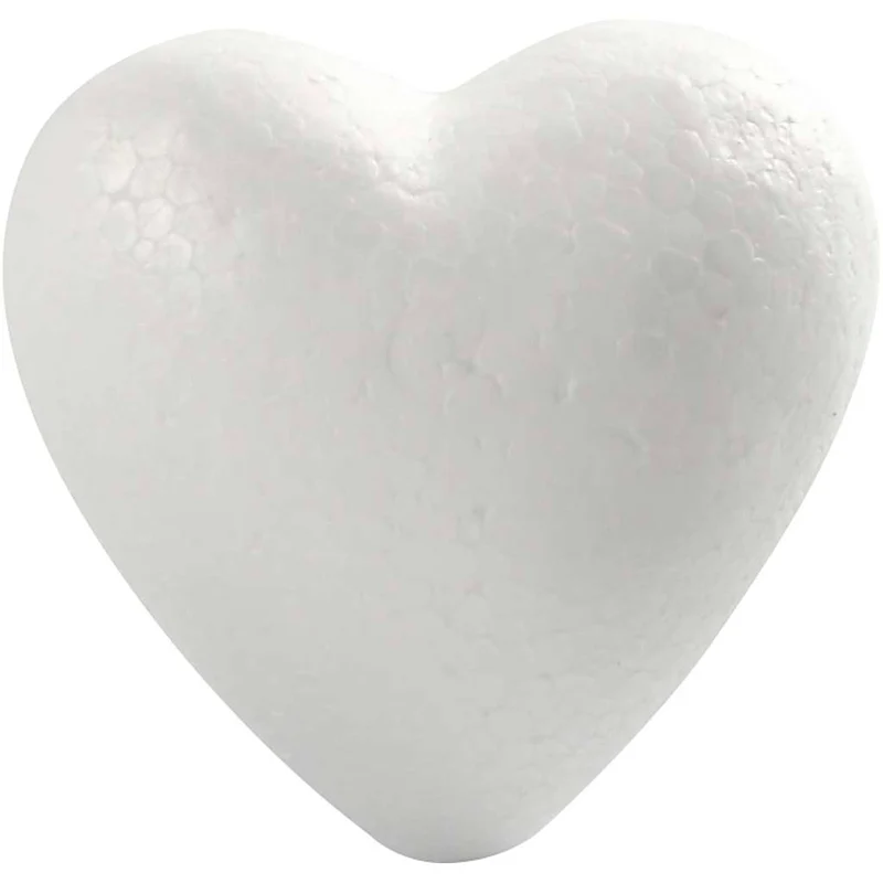 Hjärtan, H: 8 cm, D: 4,5 cm, B: 8 cm, vit, 50 st./ 1 förp. [HOB-543542]