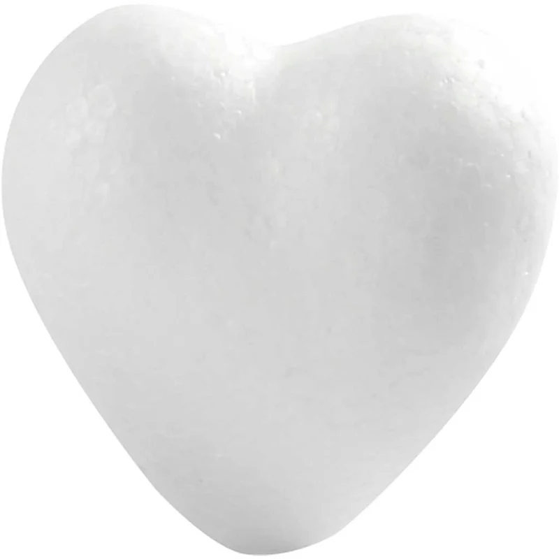 Hjärtan, H: 6 cm, D: 3 cm, B: 6 cm, vit, 50 st./ 1 förp. [HOB-543522]