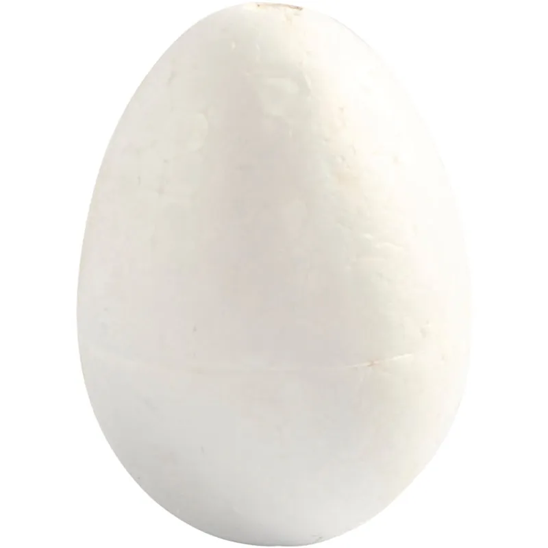 Ägg, H: 6 cm, vit, 5 st./ 1 förp. [HOB-543200]