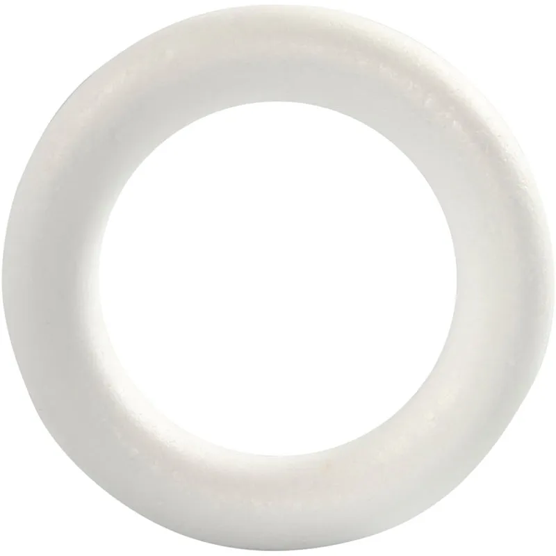Ring, stl. 17 cm, tjocklek 30 mm, vit, 1 st. [HOB-54317]