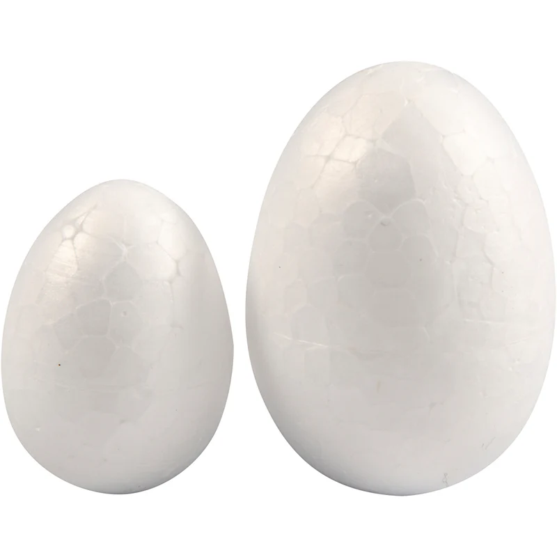 Ägg, H: 35+48 mm, B: 25+35 mm, vit, 10 st./ 1 förp. [HOB-54309]