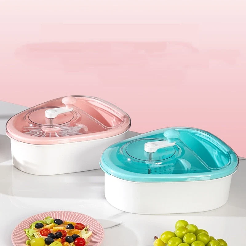 Manual Fruit Vegetable Washing Drainer Basket