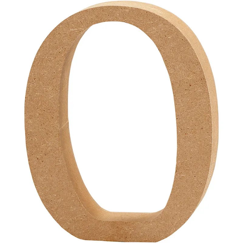 Träsiffra, 0, H: 8 cm, tjocklek 1,5 cm, 1 st. [HOB-56391]