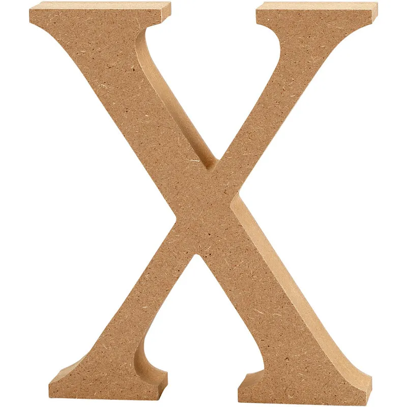 Bokstav, X, H: 13 cm, tjocklek 2 cm, 1 st. [HOB-56333]