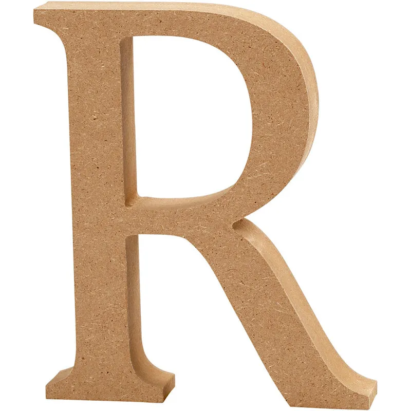 Bokstav, R, H: 8 cm, tjocklek 1,5 cm, 1 st. [HOB-56377]