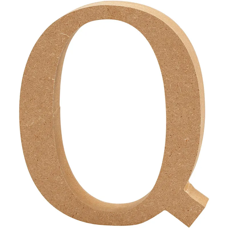 Bokstav, Q, H: 8 cm, tjocklek 1,5 cm, 1 st. [HOB-56376]