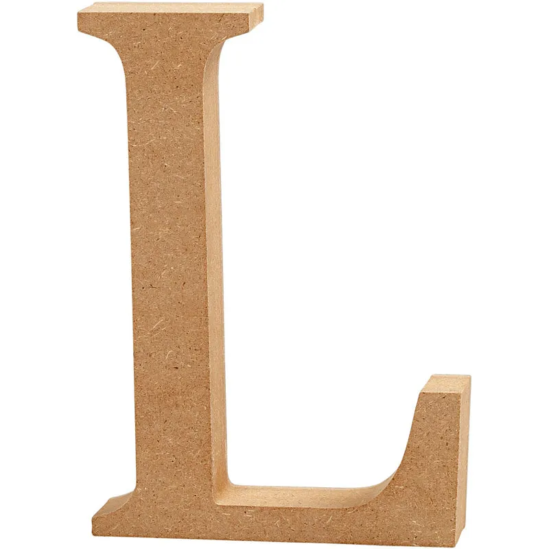 Bokstav, L, H: 8 cm, tjocklek 1,5 cm, 1 st. [HOB-56371]