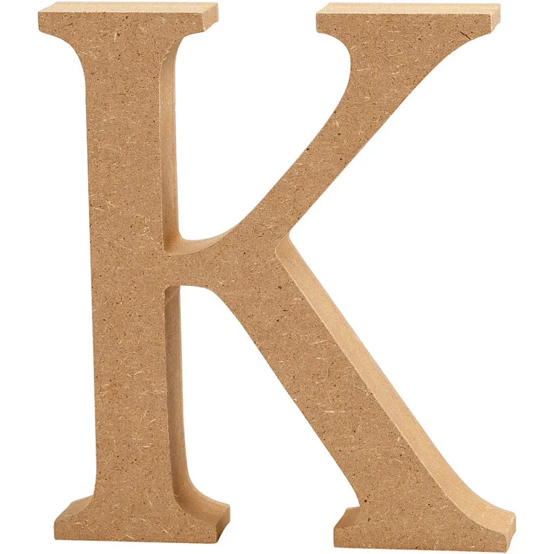 Bokstav, K, H: 13 cm, tjocklek 2 cm, 1 st. [HOB-56320]