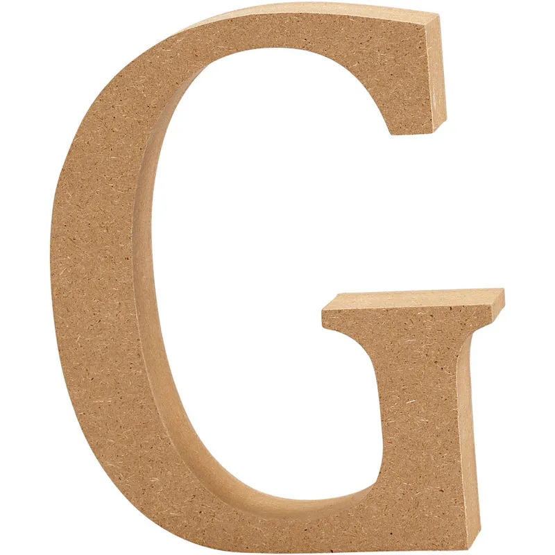 Bokstav, G, H: 13 cm, tjocklek 2 cm, 1 st. [HOB-56316]