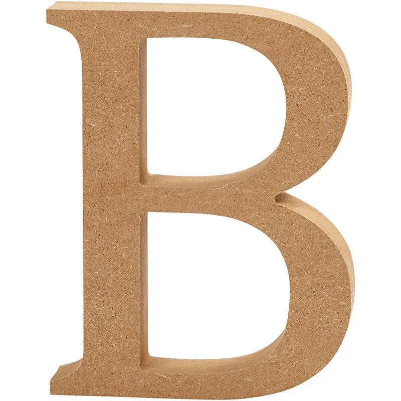 Bokstav, B, H: 8 cm, tjocklek 1,5 cm, 1 st. [HOB-56361]