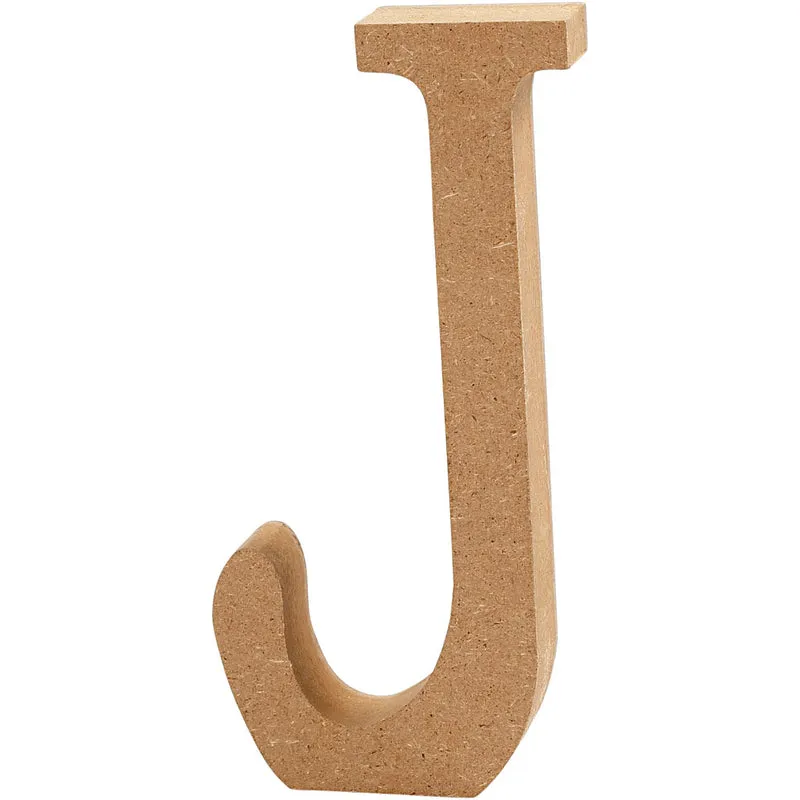 Bokstav, J, H: 13 cm, tjocklek 2 cm, 1 st. [HOB-56319]