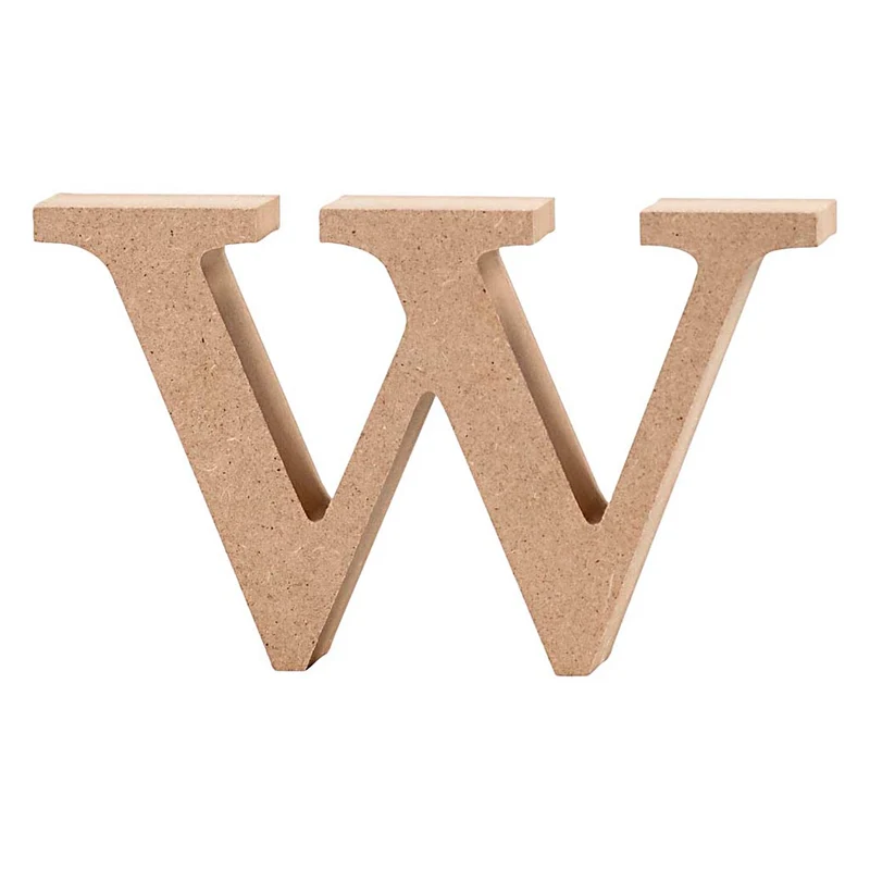 Bokstav, w, H: 8 cm, tjocklek 2 cm, 1 st. [HOB-56262]