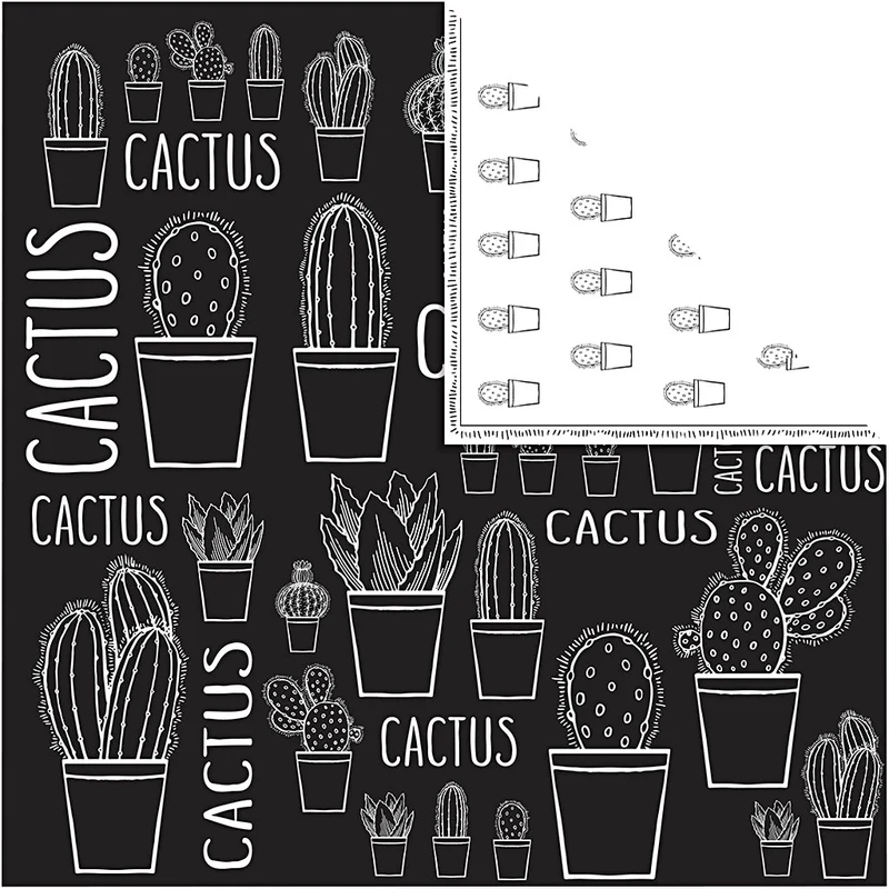 Designpapper, kaktus, 180 g, 5 ark/ 1 förp. [HOB-22519]